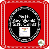 Math Key Words Task Cards