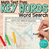 Math Key Words Word Search EOG Math Test Prep Activity