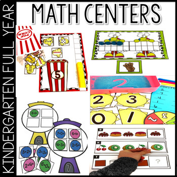 Preview of Math Activities for Kindergarten: Year Long Bundle