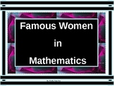 Math Lab:  Famous Women  in Mathematics/DISTANCE LEARNING/NO PREP