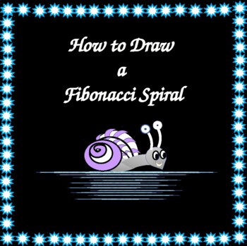 Preview of Math Lab How to Draw a Fibonacci Spiral and DISTANCE LEARNING/NO PREP