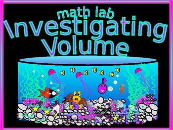Preview of Math Lab:  Investigating Volume/DISTANCE LEARNING/NO PREP