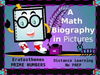 Preview of Math Lab PRIME NUMBERS Eratosthenes' Biography: A Visual Composition