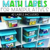 Math Labels For Manipulatives