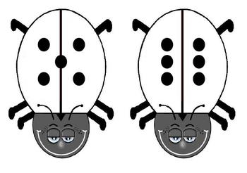 ladybug template black and white