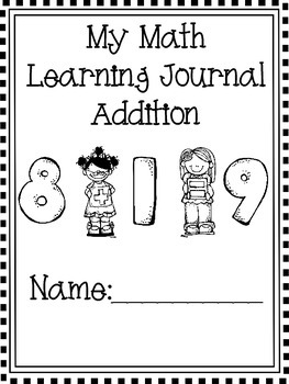 Math Journal-Intro to Adding-Includes Practice with Multiple Strategies