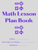 Math Lesson Plan Book
