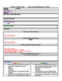 Math Lesson Plan Template *EDITABLE*