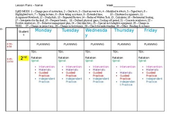 special education lesson plans math