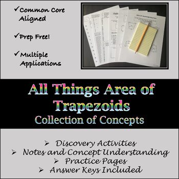 Preview of All Things Area of Trapezoids