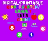 Math Let's Count Numbers For Kindergarten and Grade 1 digi