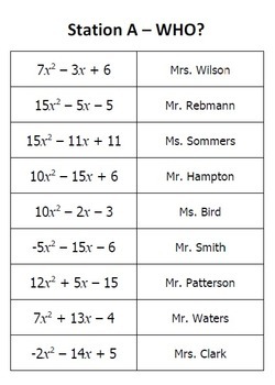 Polynomial Operations Math Lib By All Things Algebra Tpt