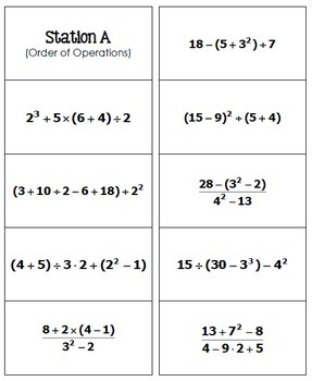 Pre-Algebra Review Math Lib by All Things Algebra | TpT
