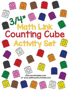 Preview of Math Link Cubes-Number Activity 1-10 (DIGITAL DOWNLOAD)