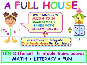 Preview of Math & Literacy: "In A People House" With Engaging Math Actvities