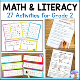 Math & Literacy Activities 2nd Grade Bundle