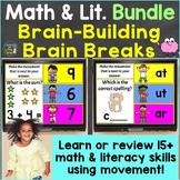Math & Literacy Activities with Brain Breaks, Movement Bun