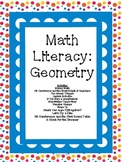 Math Literacy Cards-#5 Geometry Common Core