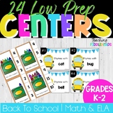 Math & Literacy Centers | 1st Grade | Low-Prep Activities 