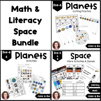 Preview of Math & Literacy Space Bundle