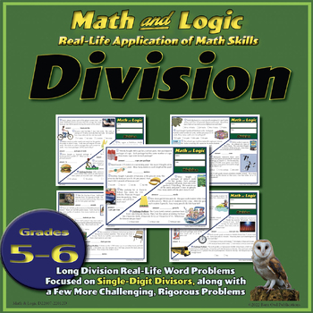 Preview of Division Word Problems (1-digit divisors)