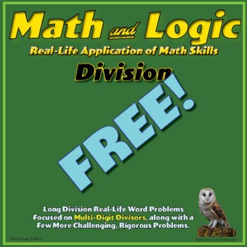 Preview of Math & Logic - Division Word Problems FREE