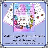 Math Logic Picture Puzzles - Addition & Subtraction (45 pu