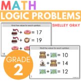 Math Logic Problems, Puzzles for Addition Within 20, Probl