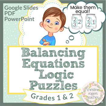 Preview of Math Logic Puzzle Math Enrichment for 1st Grade and 2nd Grade