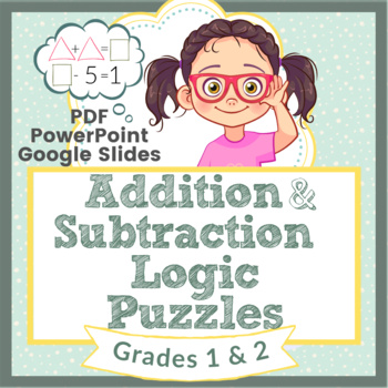 Preview of Math Logic Puzzles 1st and 2nd Grade Math Enrichment Addition