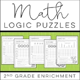 Math Logic Puzzles: 2nd grade Enrichment - [Digital & Prin