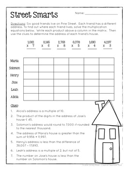 Math Logic Puzzles: 4th grade ENRICHMENT - [Digital & Printable PDF]