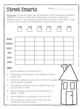 math logic puzzles 4th grade enrichment digital printable pdf