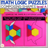 Math Logic Puzzles Composite Shapes - level A