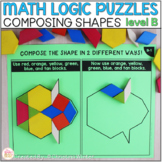 Math Logic Puzzles Composite Shapes - level B