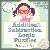 Math Logic Puzzles Enrichment 1st Grade and 2nd Grade 80 Puzzles