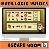 Math Logic Puzzles Escape Room OT BOOM Cards