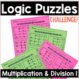 MATH LOGIC PUZZLES Multiplication & Division Logic Problems