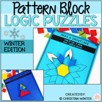 Preview of Math Logic Puzzles Shapes - Winter Edition