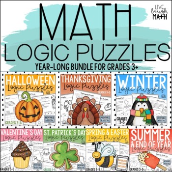 Preview of Math Logic Puzzles for 3rd, 4th, & 5th Grade - Enrichment for Early Finishers