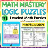Math Logic Puzzles for Critical Thinking and Enrichment
