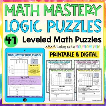 Preview of Math Logic Puzzles for Critical Thinking and Enrichment