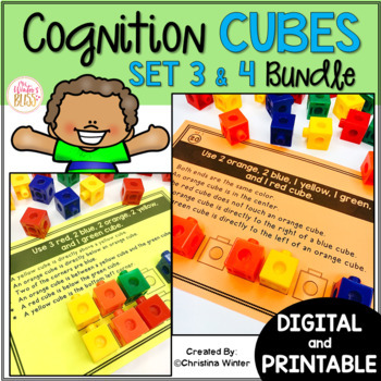 Preview of Math Logic Puzzles set 3 and 4 Bundle -  print and digital math activities 