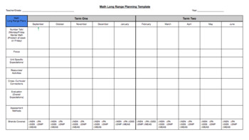 Preview of Math Long Range Planning Template