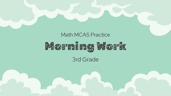 Preview of Math MCAS/RICAS Morning Work Prep