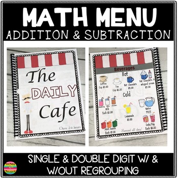 Preview of Addition and Subtraction Worksheets Math MENU