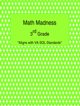 Preview of Math Madness 3rd Grade Homework