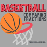 Math Madness Basketball Comparing Fractions