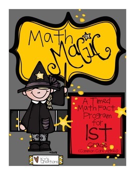 Preview of Math Magic: A Timed Math Fact Program - 1st Grade COMMON CORE ALIGNED!