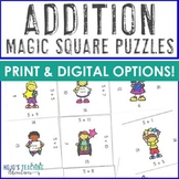 Addition within 20 Center Review Game | Math Fact Fluency 
